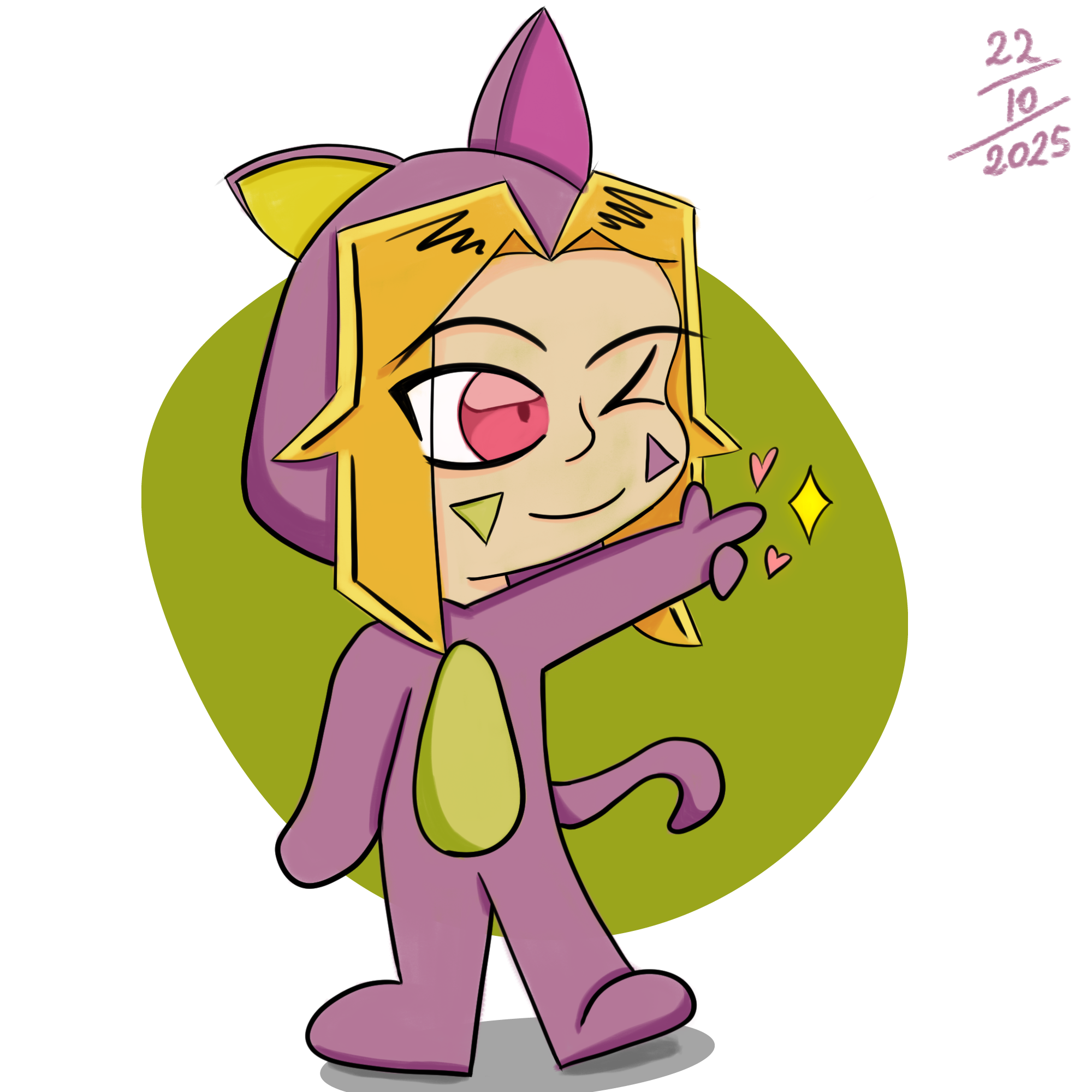 Disfraz de gato chibi